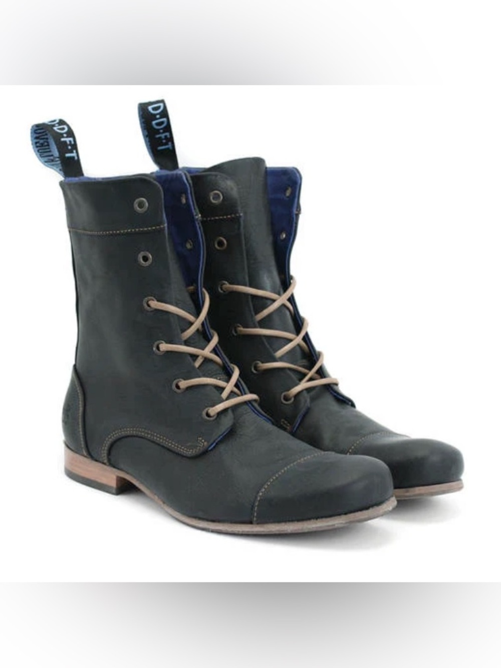 John Fluevog Radio BBC Blue Boots Fits Women’s Size US 9-9.5